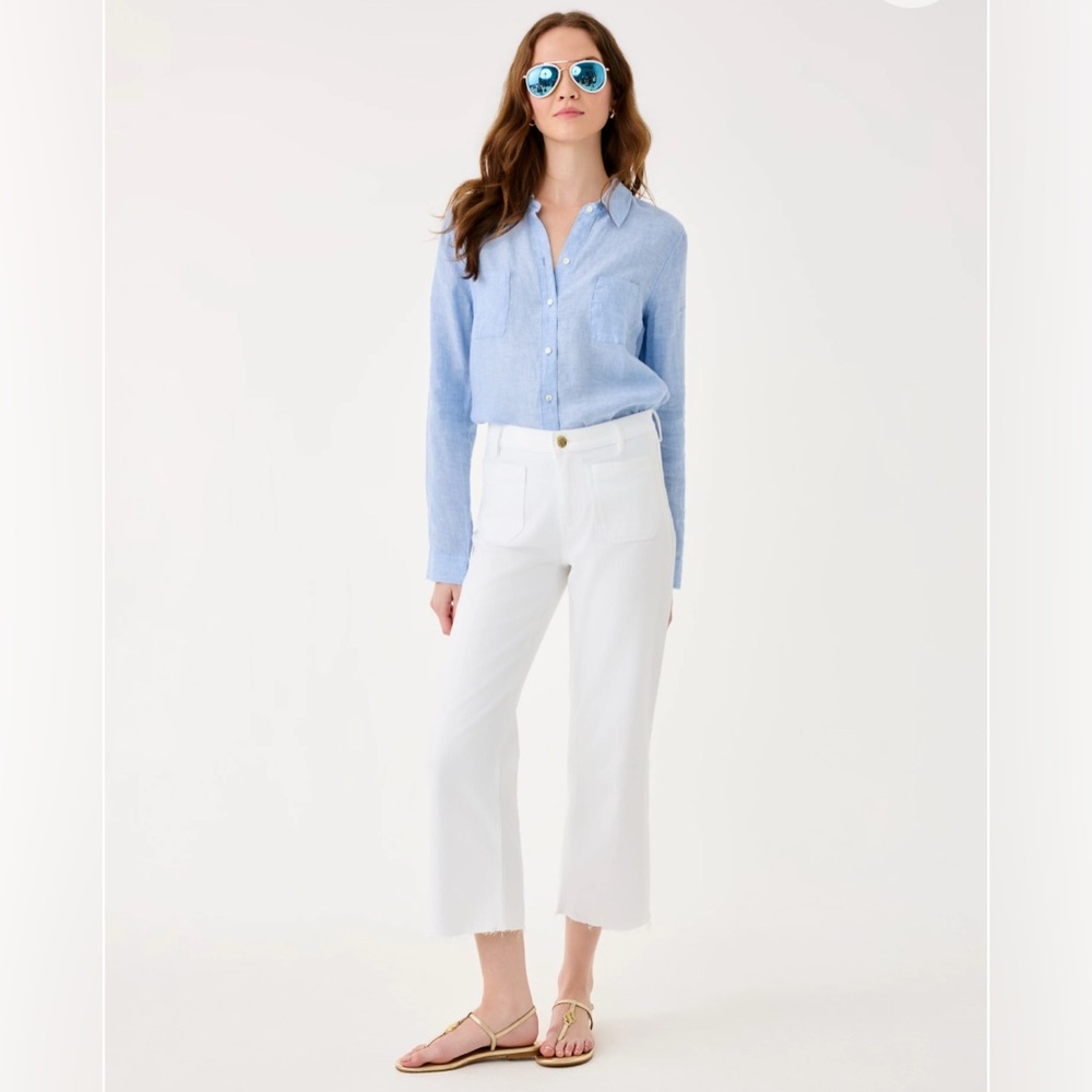 Lilly Pulitzer 27" Harleen High Rise
Crop Jean - Resort White